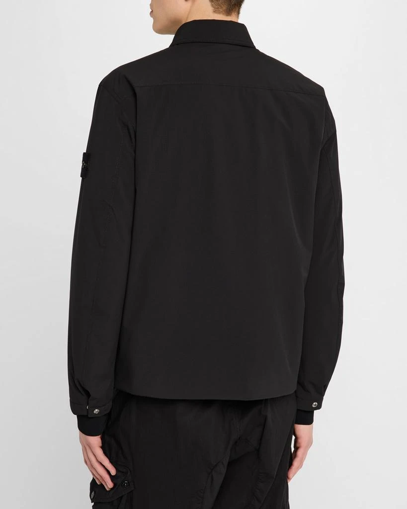 Stone Island Men's Soft Shell Jacket with Arm Patch 3