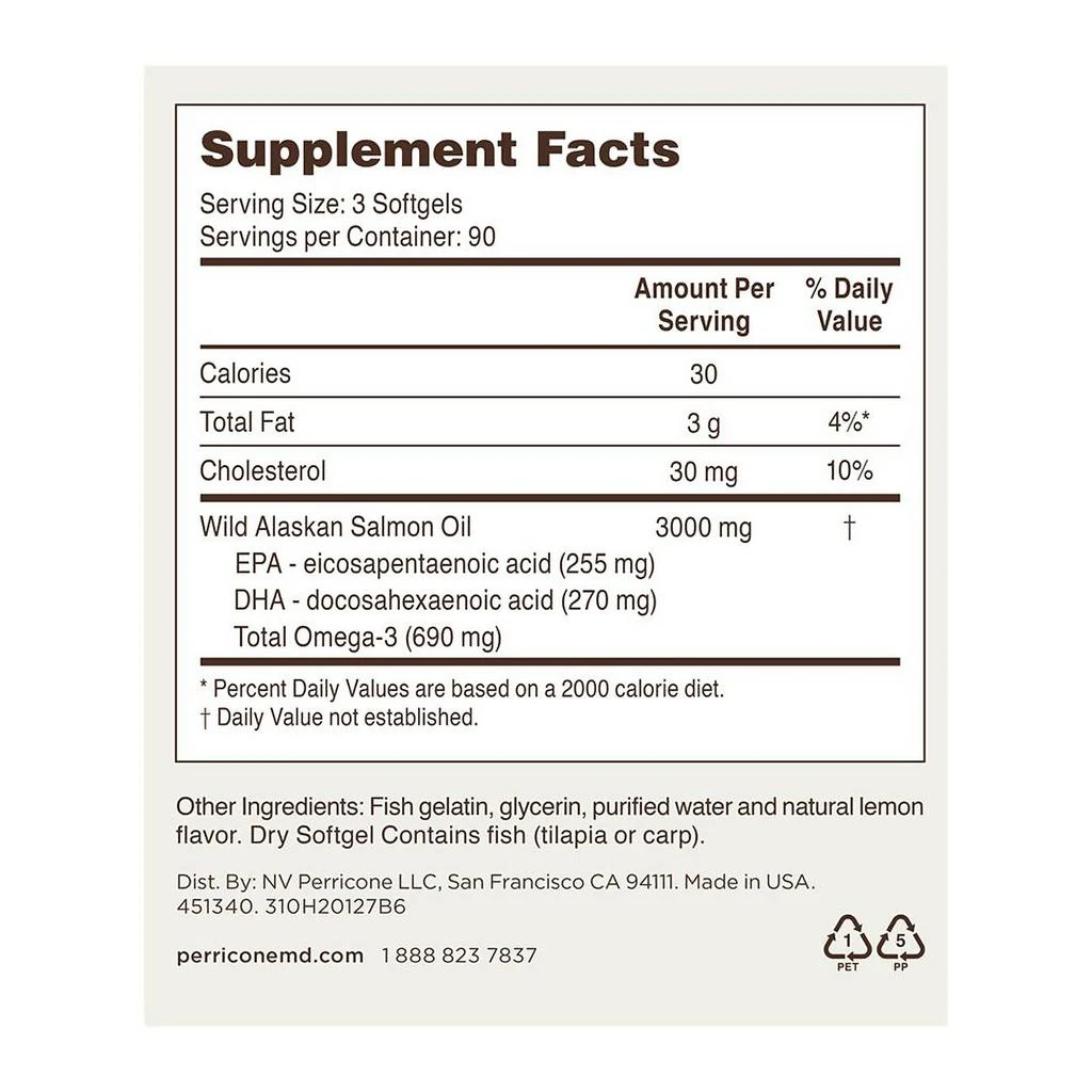 Perricone MD Omega 3 Supplements - 90 Day 4