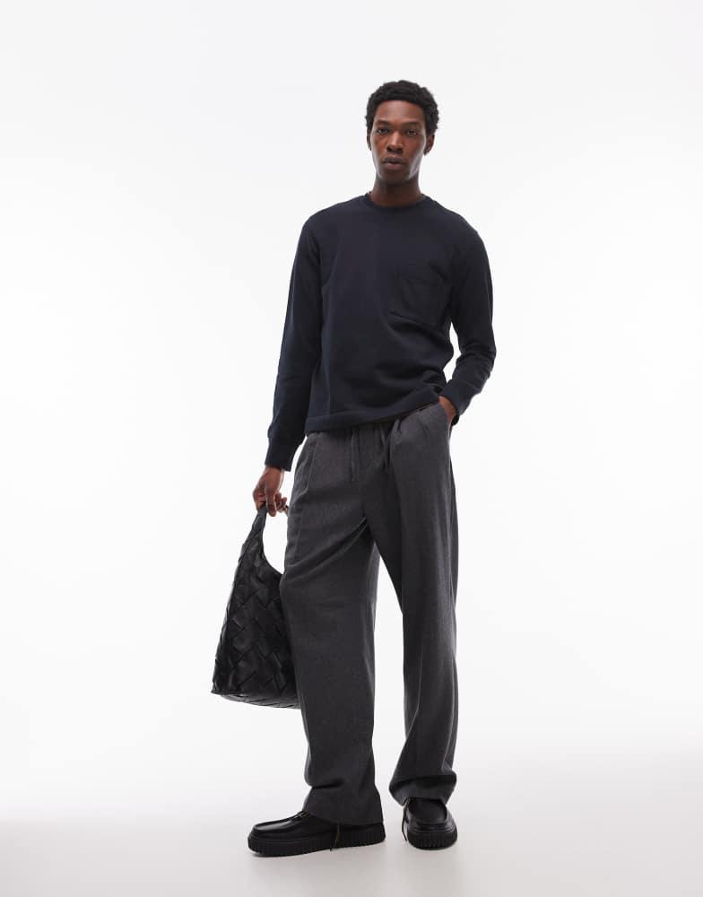 ARKET ARKET terry jersey sweatshirt with pocket in blue