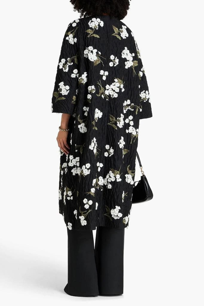 Erdem Embroidered wool-blend cloqué coat 3