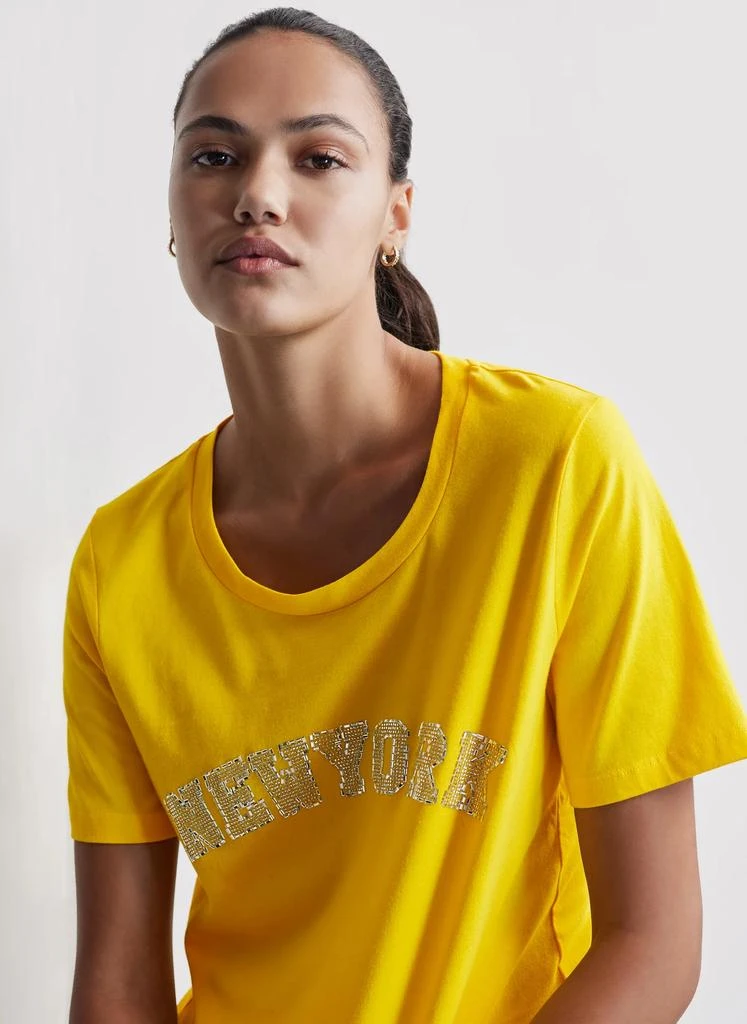 DKNY METALLIC NEW YORK TEE 3