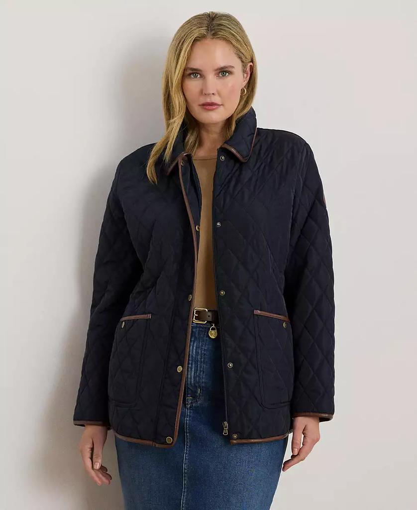 Ralph Lauren Women's Plus Size Quilted Coat, Exclusively for Macys