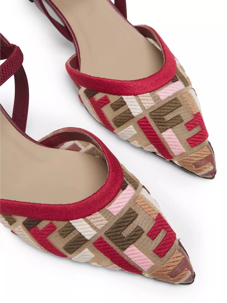 Fendi Colibri Lite 55MM Slingback Pumps 6
