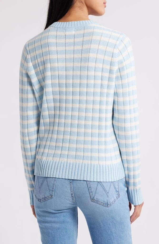 Caslon Stripe Crewneck Rib Sweater 2