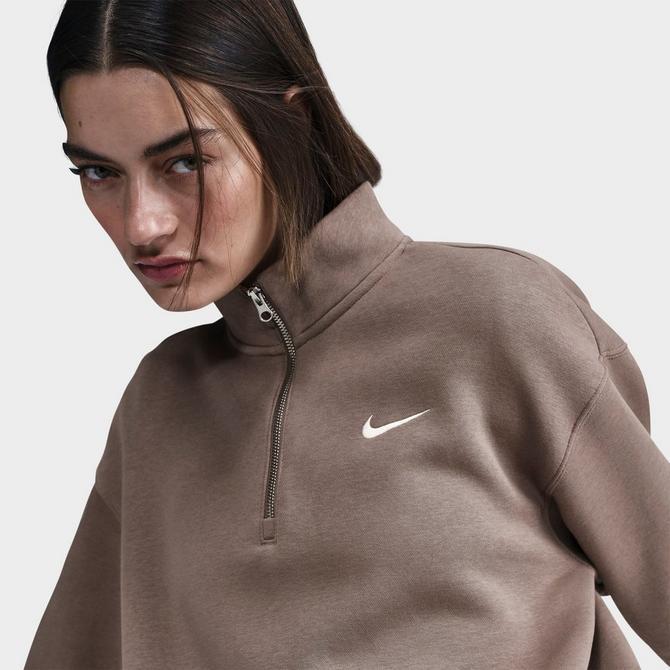 women's nike 3 quarter zip