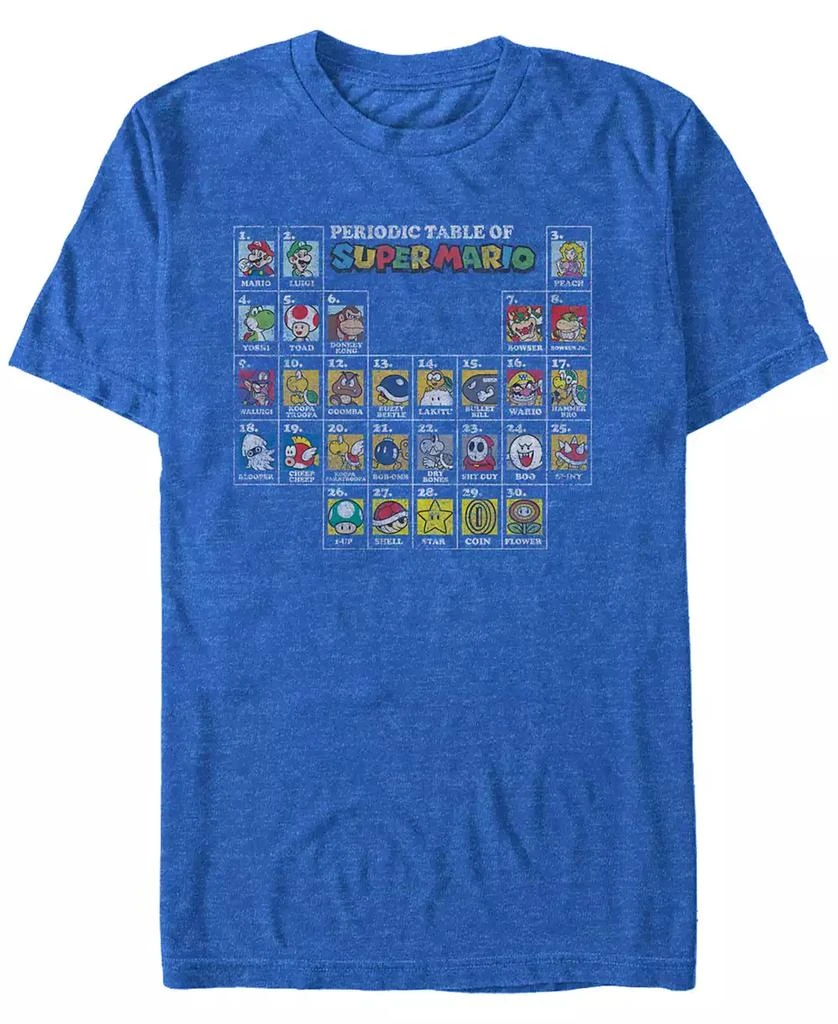 Nintendo Nintendo Men's Super Mario The Super Periodic Table Short Sleeve T-Shirt 1