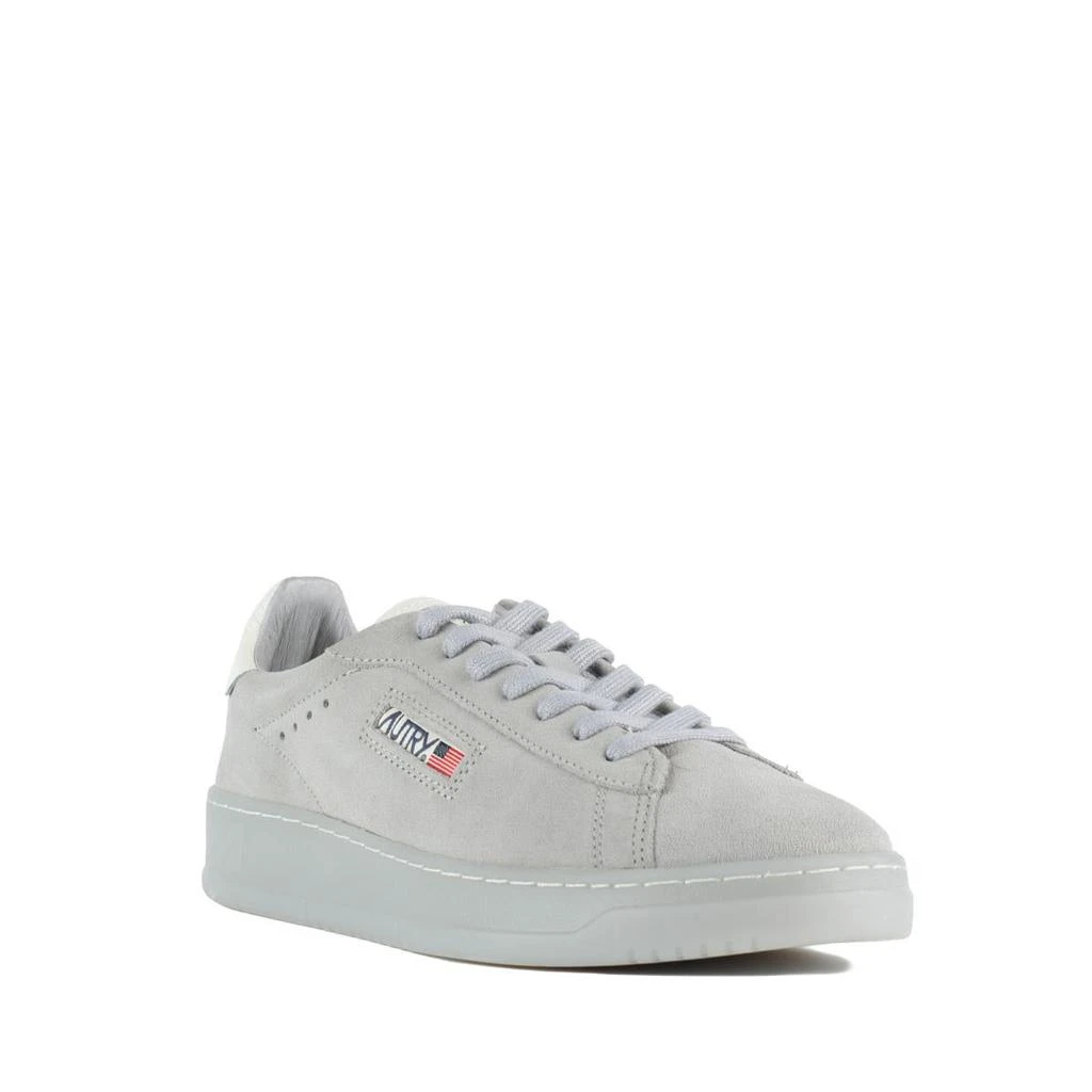 Autry Autry Dallas Low Marshmallow Suede And Iris Sneakers 3