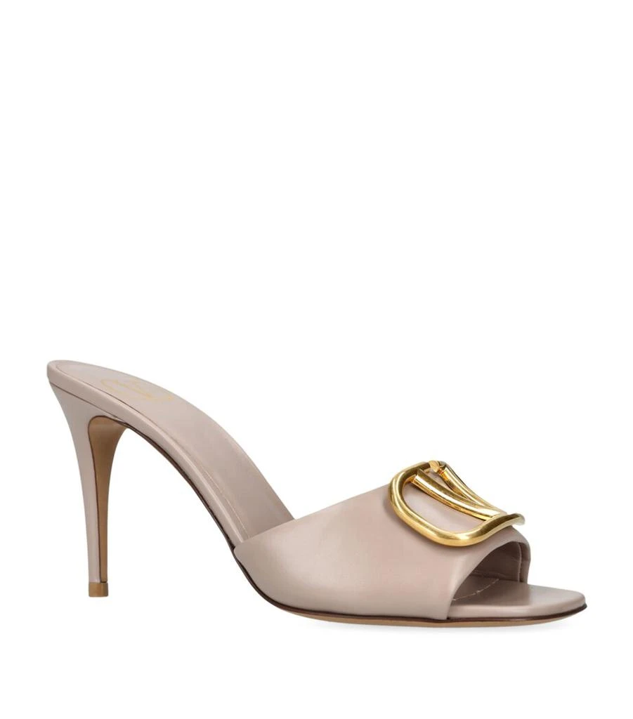 Valentino Leather VLOGO Mules 90 3