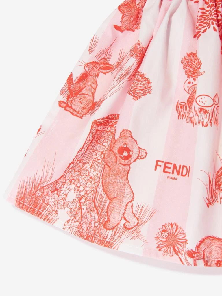 Fendi Fendi Baby Girls Beijing Forest Skirt in White 3