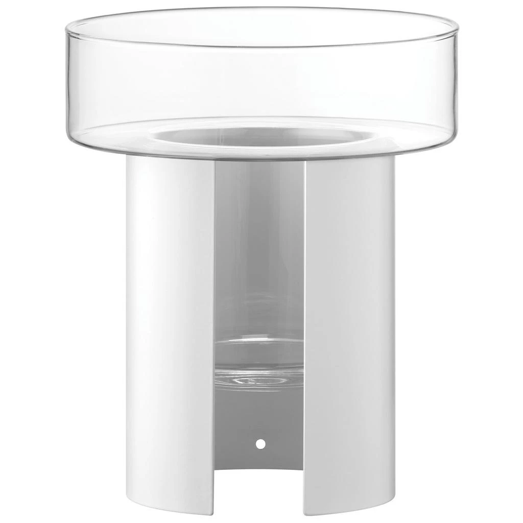 LSA International Terrazza planter h22cm 19cm clear-chalk white 2