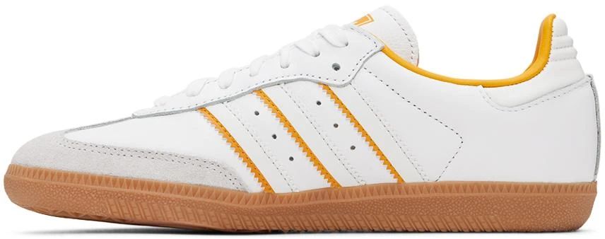 Adidas Big Kids White & Orange Samba OG Sneakers 3