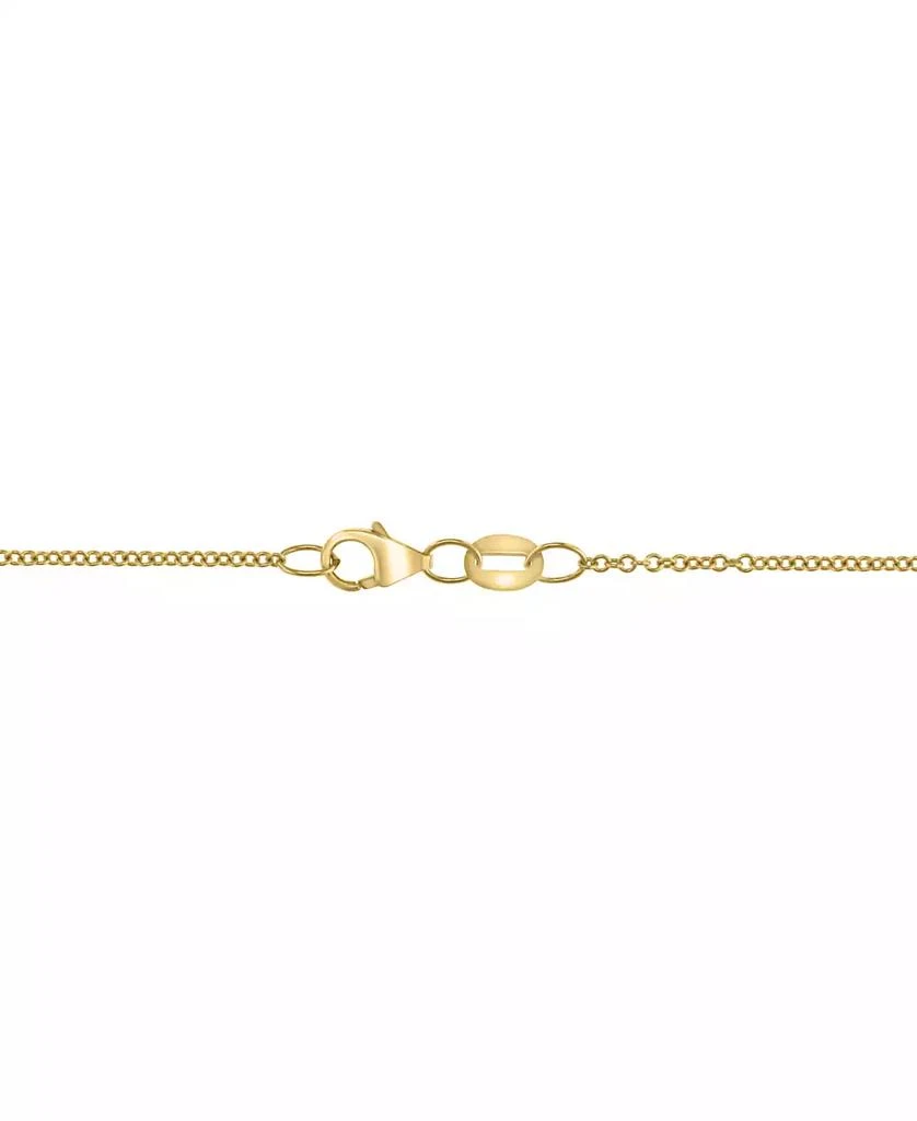 EFFY Collection EFFY® Sapphire (1/20 ct. t.w.) & Diamond (1/4 ct. t.w.) Evil Eye Heart 18" Pendant Necklace in 14k Gold 4