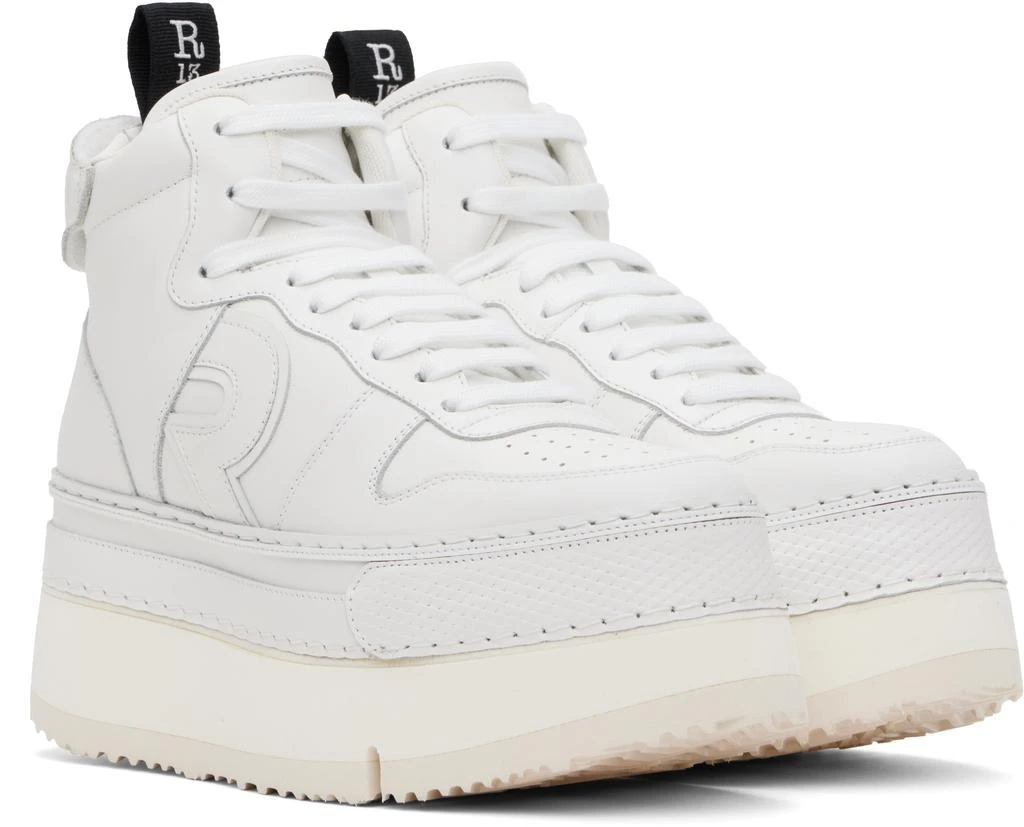 R13 White Riot Leather High Top Sneakers 4