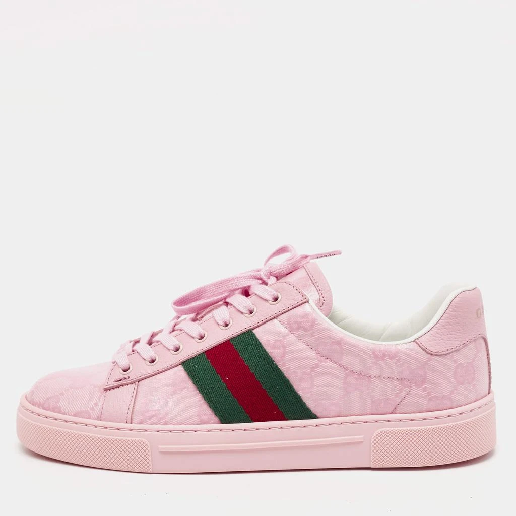 Gucci Gucci Pink GG Crystal Canvas Ace Sneakers Size 36 1