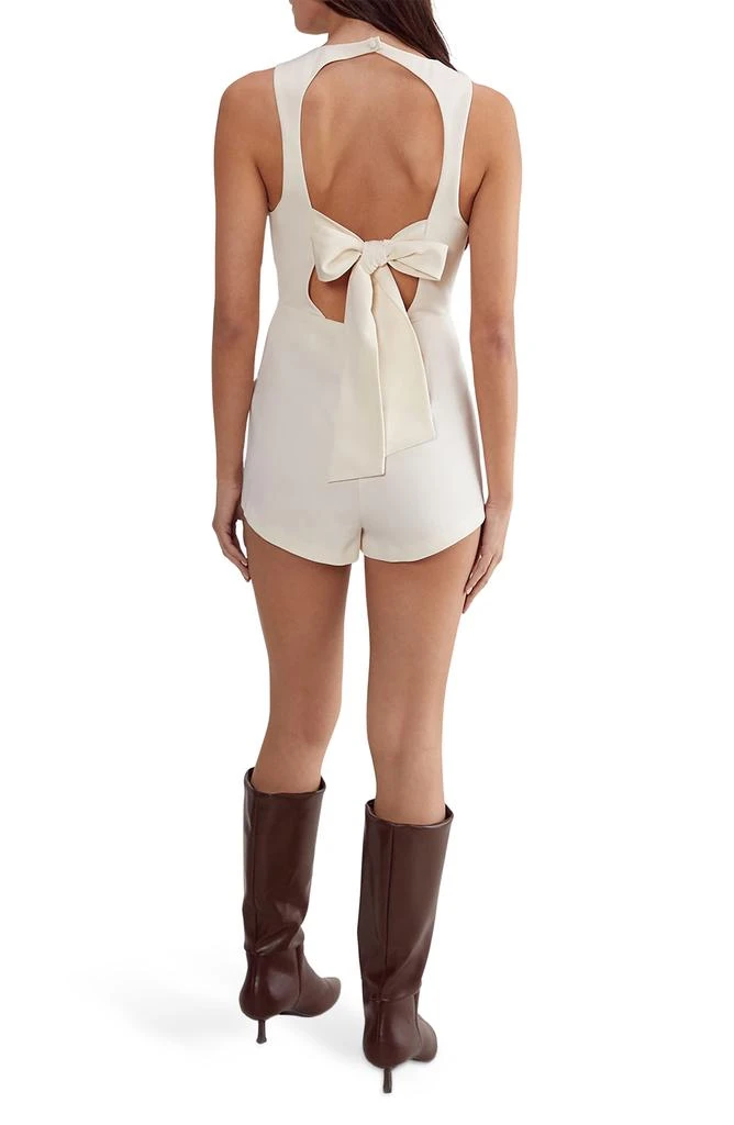 NASTY GAL Essentials Bow Back Romper 2