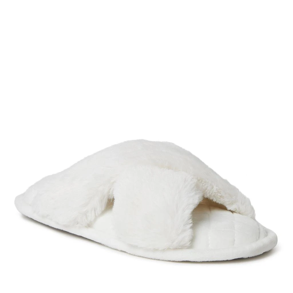 Dear Foams Womens Jessica Furry Crossband Slide 1
