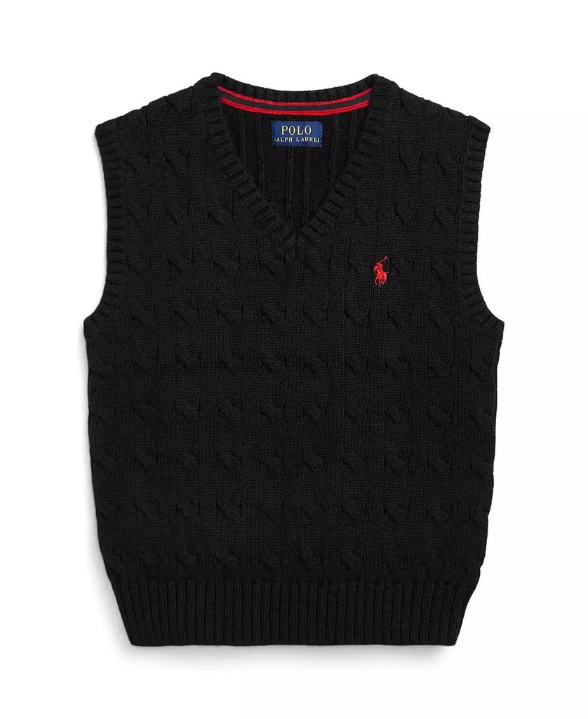 Ralph Lauren Toddler and Little Boys Cable-Knit Sweater Vest 7