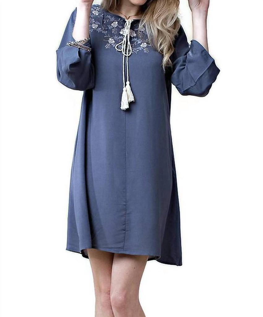 Kori Kori - Floral Embroidered Shift Dress