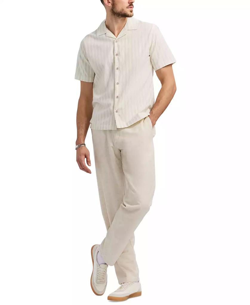 BUFFALO David Bitton Men's Salaman Short Sleeve Striped Button-Front Camp Shirt