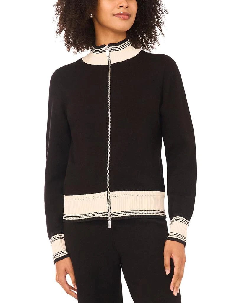 Vince Camuto Contrast Trim Track Jacket 3