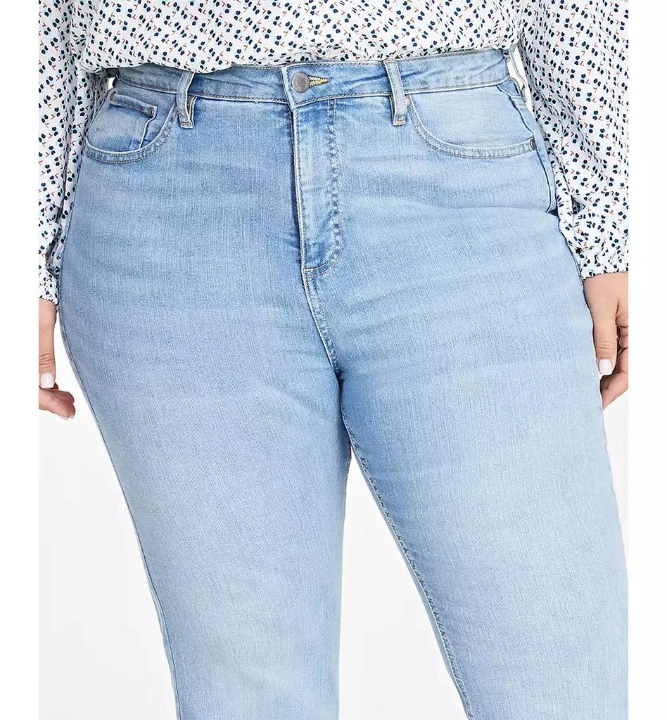 On 34th Trendy Plus Size Kick Flare Cropped Denim Jeans, Created for Macy's 5