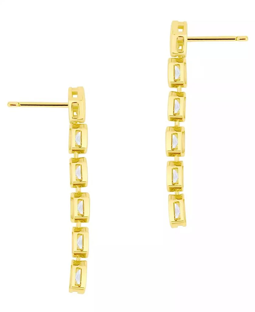 And Now This Cubic Zirconia 18k Gold-Plated Brass Drop Earrings, Macy
s Exclusive 2