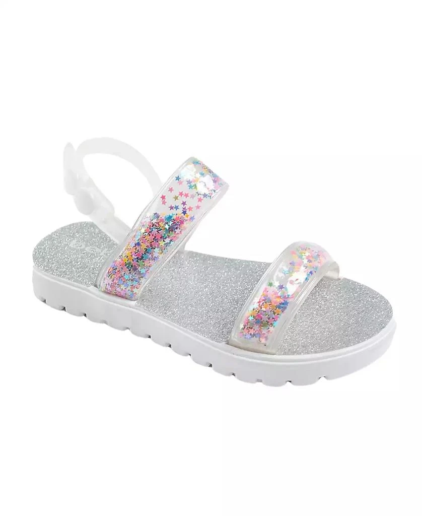 Bebe Toddler Girls Loose Glitter Straps Sandals 1