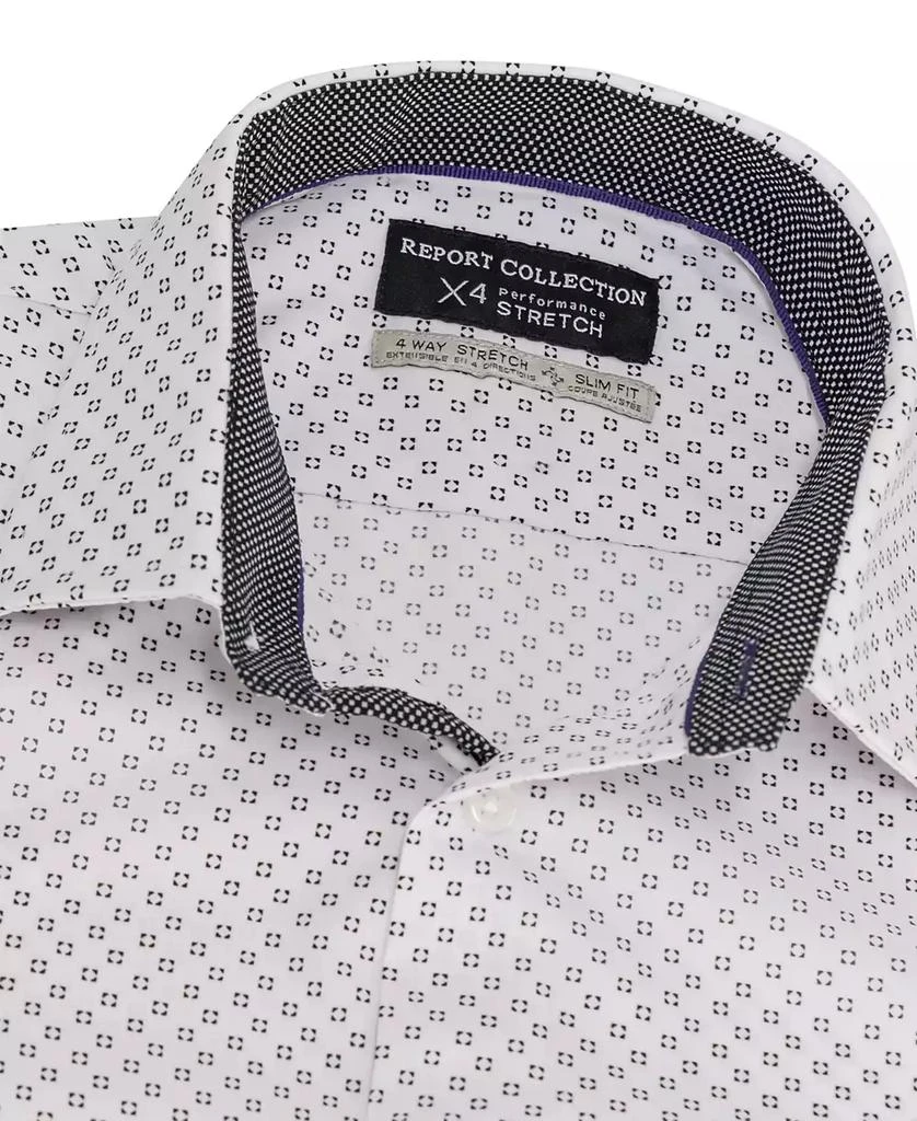 Report Men's Slim-Fit Geo-Print Shirt 4