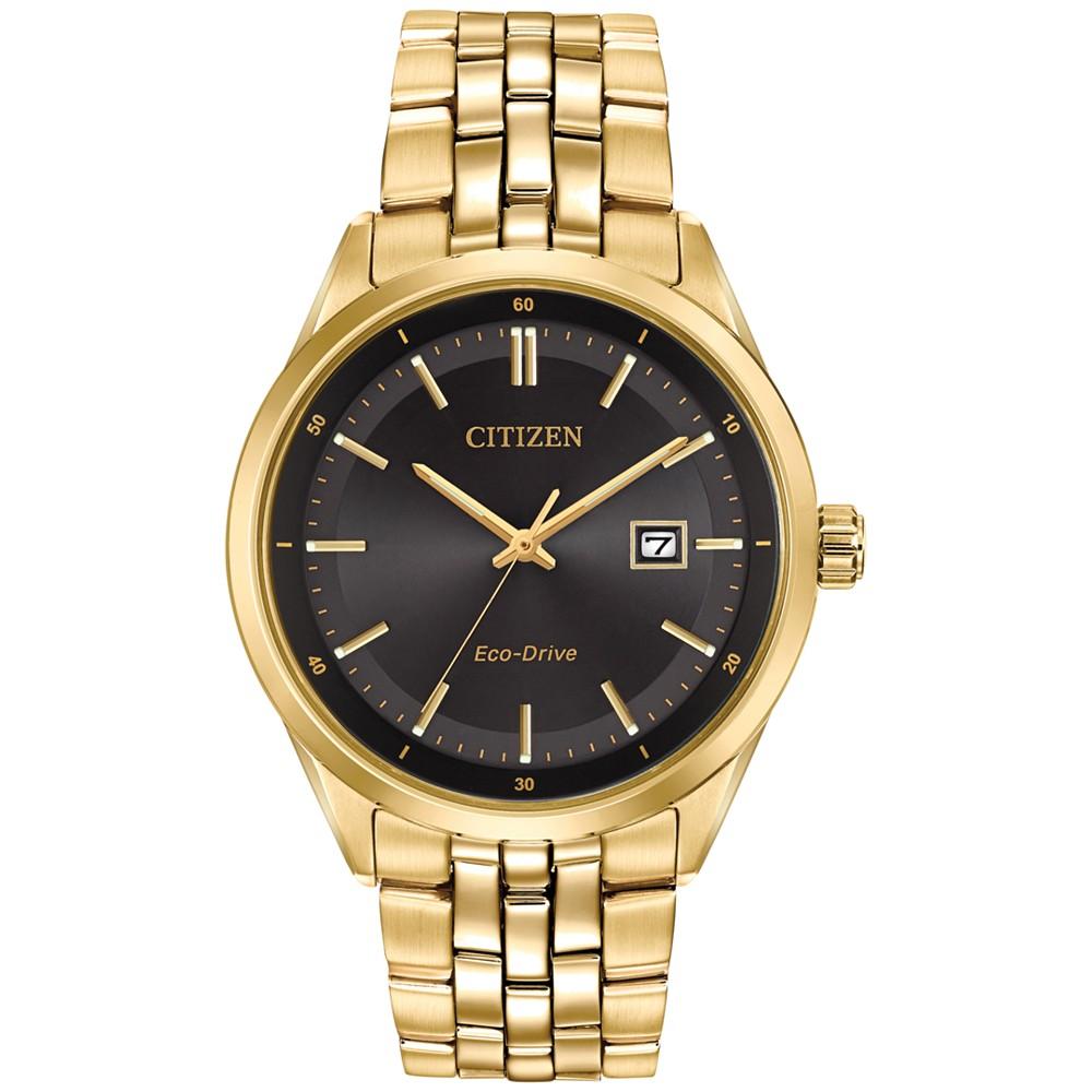 Citizen Men's Eco-Drive Gold-Tone Stainless Steel Bracelet Watch 41mm BM7252-51E
