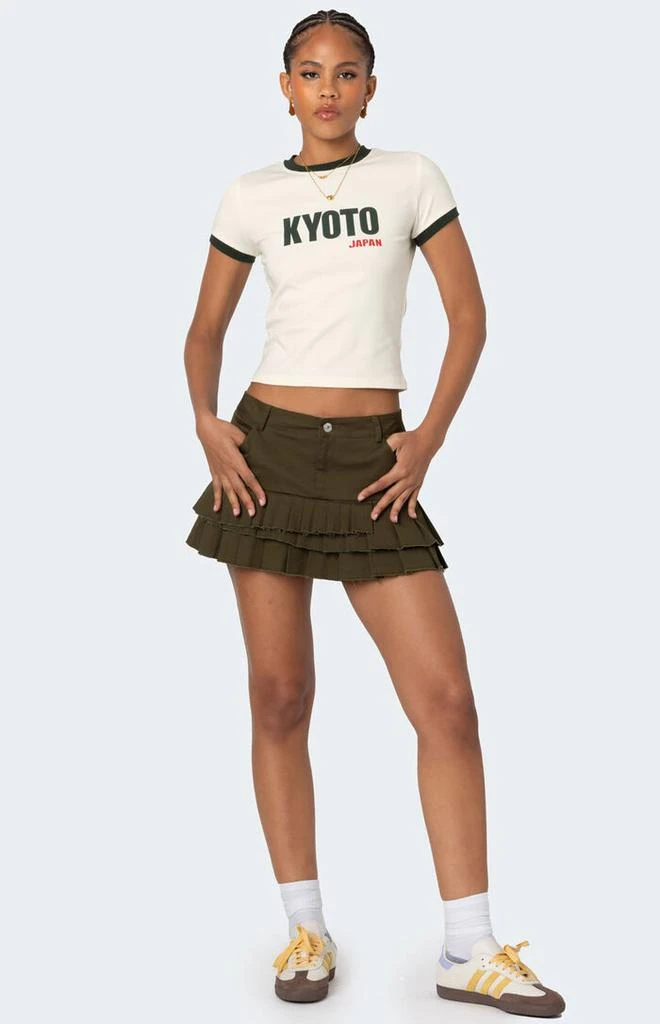 Edikted Kyoto Contrast T-Shirt 2