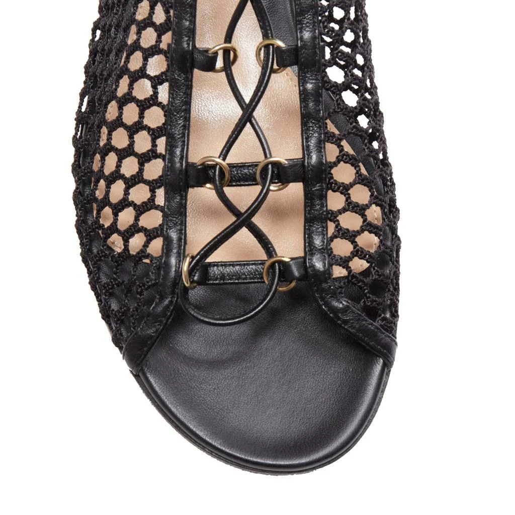 Gianvito Rossi Helena crochet mesh rings lace up sandals 6
