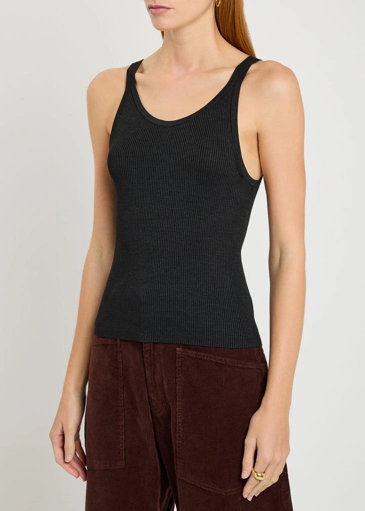 Nili Lotan Selah ribbed silk tank 2