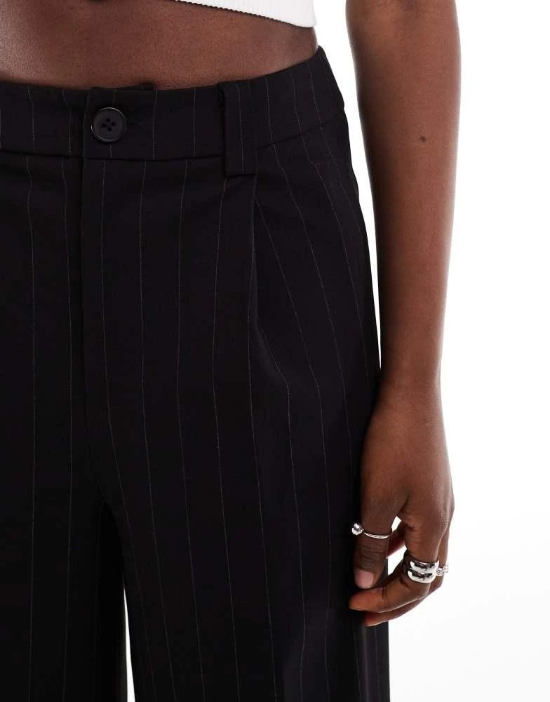 COLLUSION COLLUSION wide leg trouser co-rd in black pinstripe 5