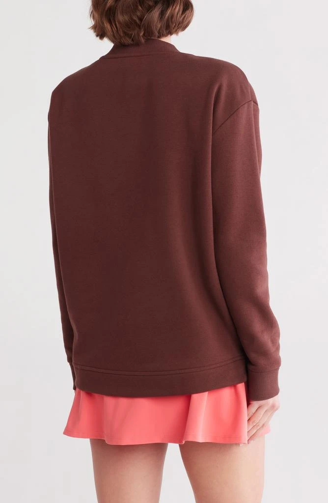 Zella Feather Fleece Oversize V-Neck Pullover 2