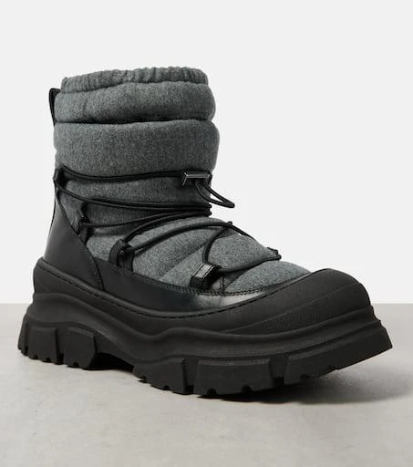 Brunello Cucinelli Leather-trimmed snow boots 6