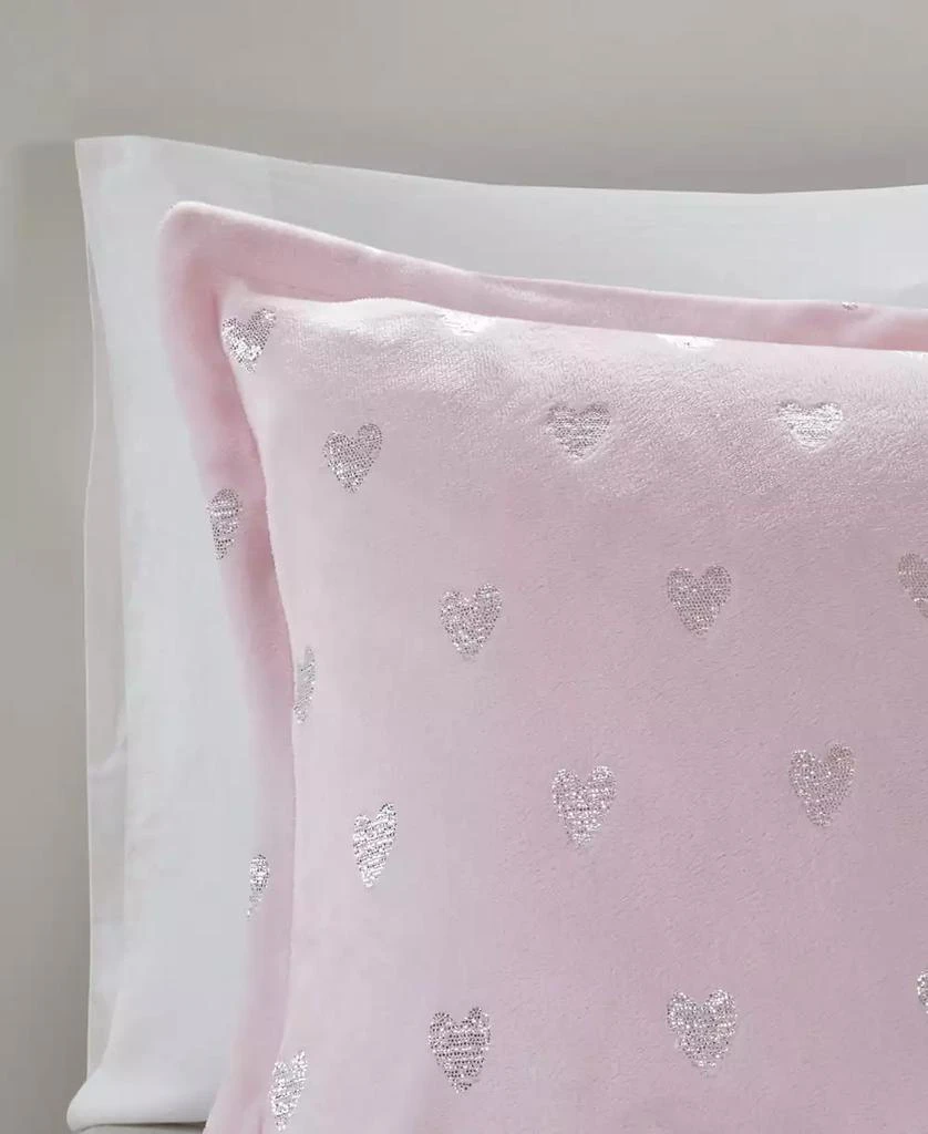 Intelligent Design Rosalie Metallic Heart 3-Pc. Comforter Set 9