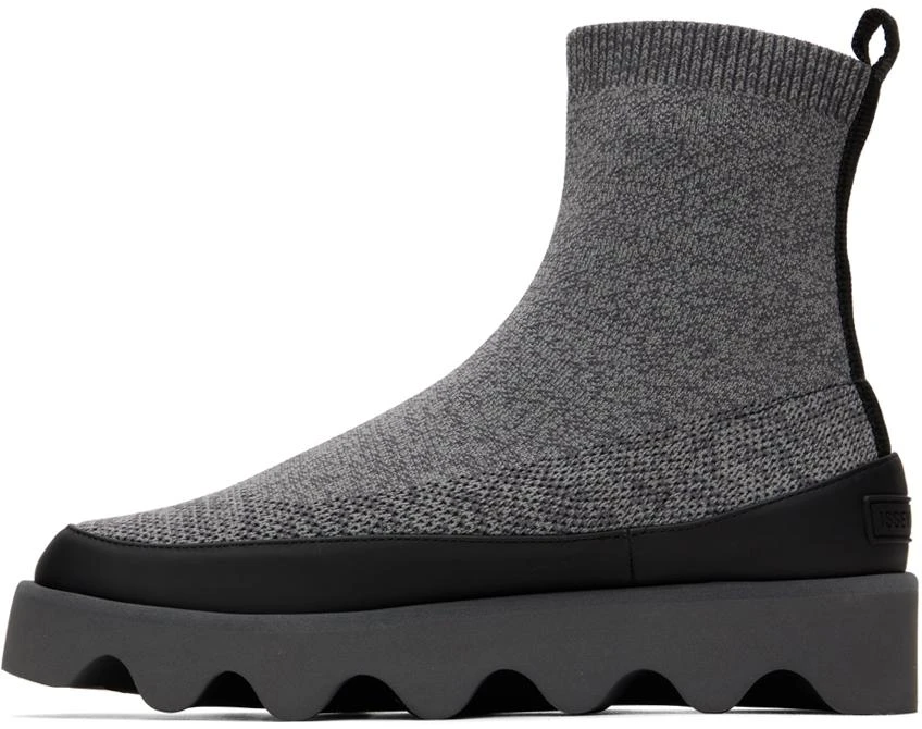 Issey Miyake Gray United Nude Edition Bounce Fit-3 Boots 3