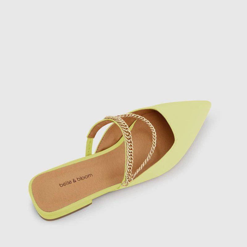 Belle & Bloom On The Go Leather Flat Citrus 2