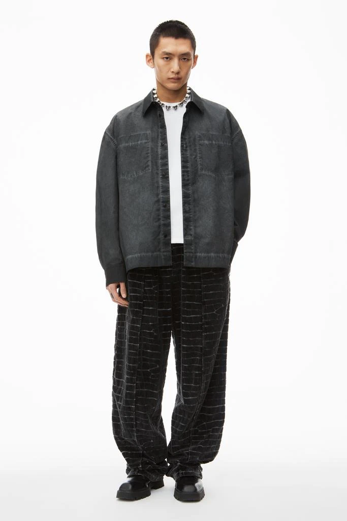 Alexander Wang oversized buttondown shirt with patch pockets in cotton 5