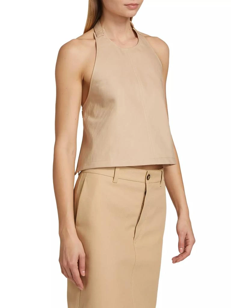WARDROBE.NYC Drill Backless Halter Top 4