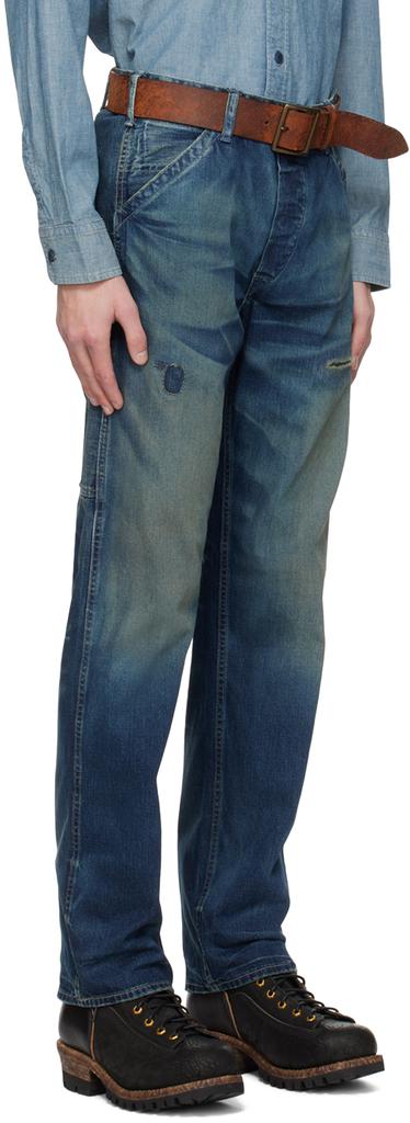 RRL Blue Straight-Fit Jeans