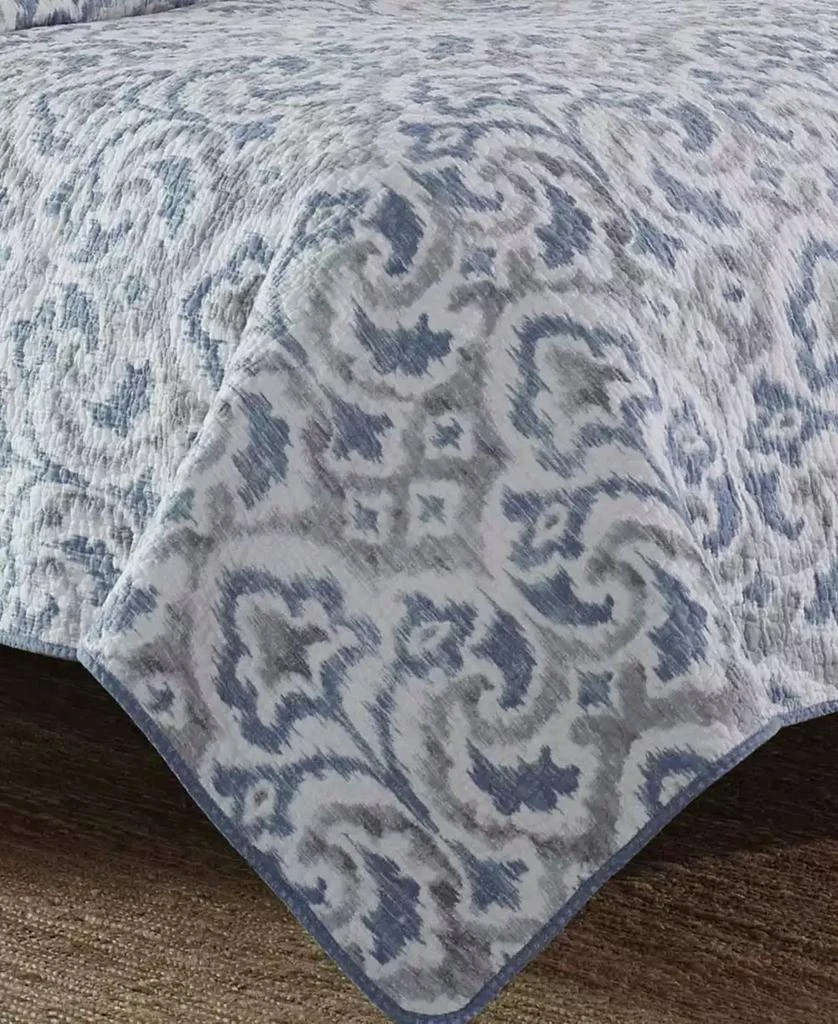 Tommy Bahama Tommy Bahama Cape Verde Smoke Reversible 3-Piece Quilt Set 2
