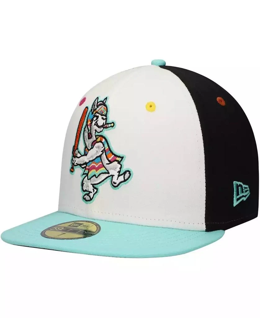 New Era Men's White Llamas de Hickory Copa de la Diversion 59Fifty Fitted Hat 1