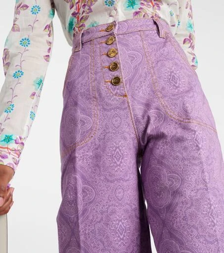 ETRO Printed flared jeans 4