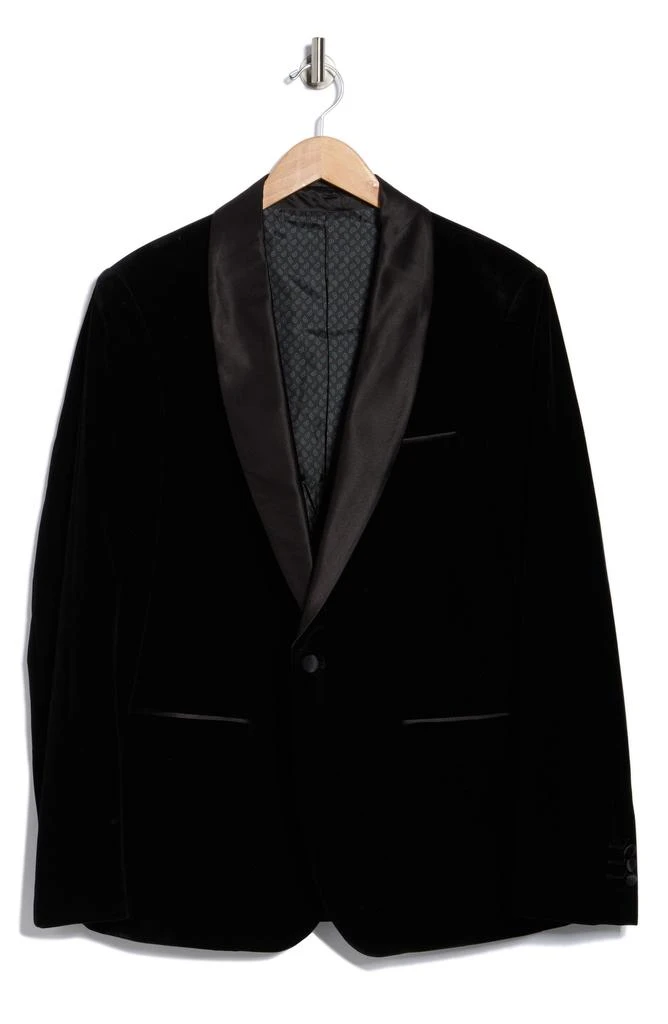 TOM BAINE Shawl Collar Velvet Dinner Jacket 3