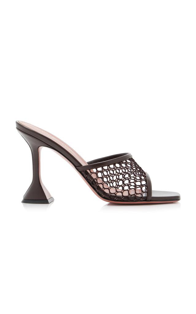 Amina Muaddi Amina Muaddi - Lupita Netted Sandals - Brown - IT 40 - Moda Operandi