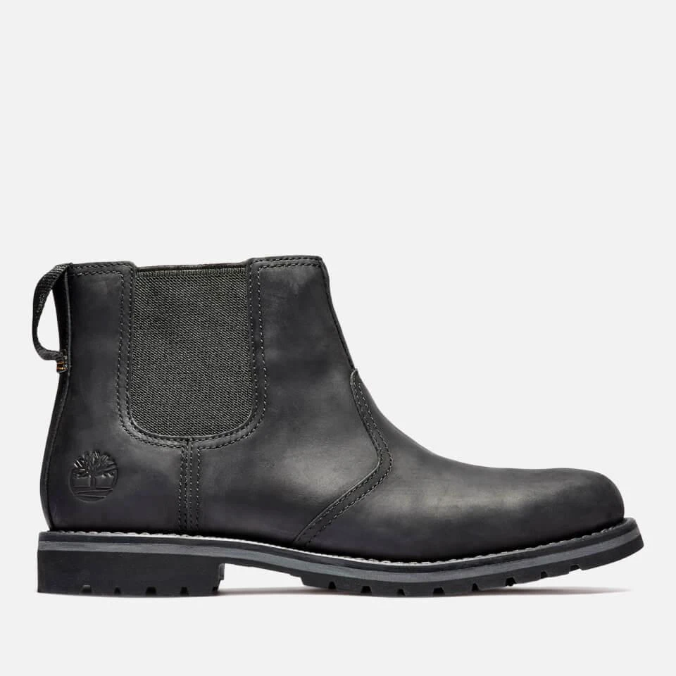 Timberland TIMBERLAND MEN'S LARCHMONT LEATHER CHELSEA BOOTS - BLACK 1