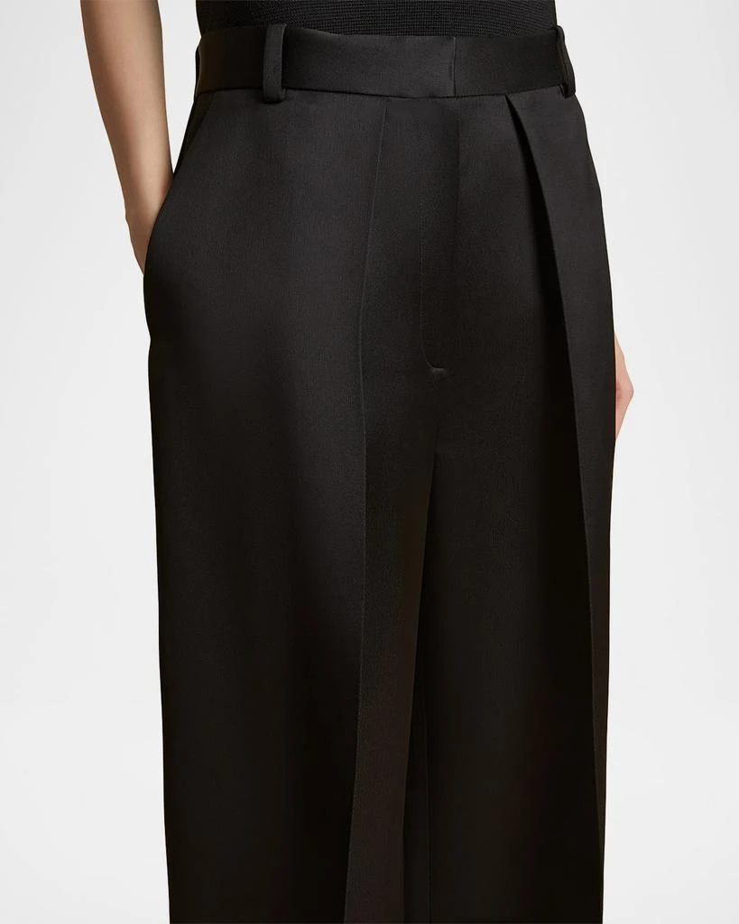 Khaite Marinta Pintuck Wide Leg Pants 5