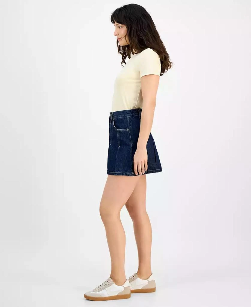 Levi's Women's Pleated Denim Mini Skirt 2