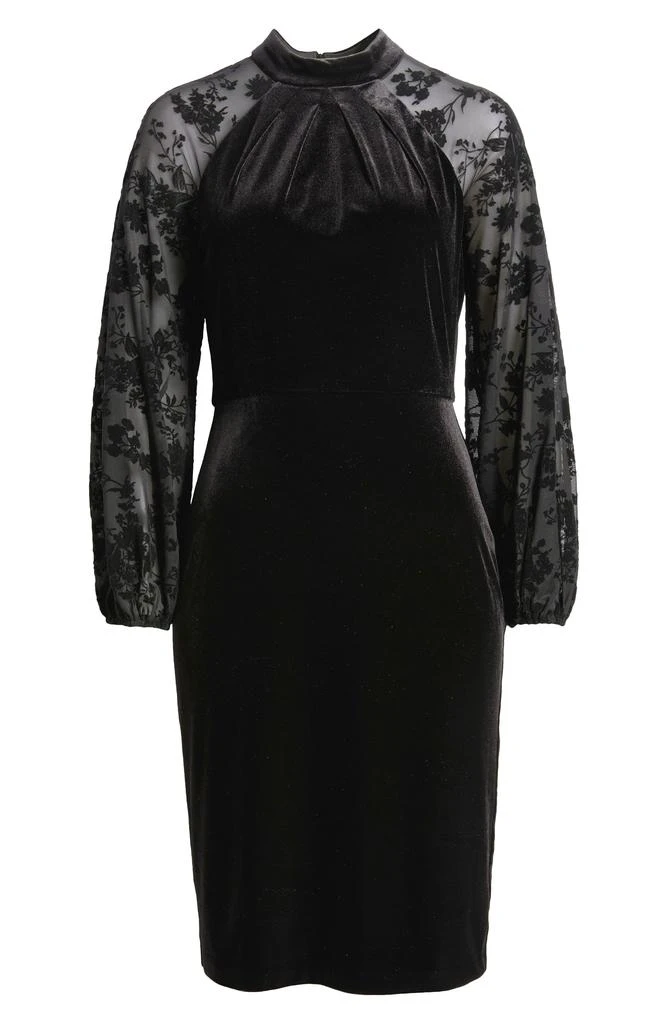 Eliza J Long Sleeve Velvet Cocktail Dress 5